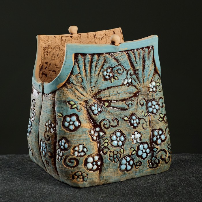 Кашпо "Кошелёк с цветами" синий 1,75 л
Кашпо "Кошелёк с цветами" синий 1,75 л