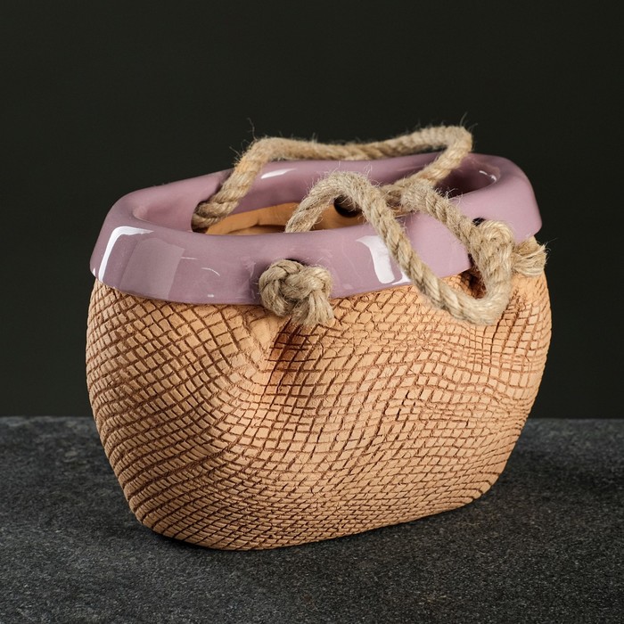 Кашпо "Сумка котомка" фиолетовая 1,4 л
Кашпо "Сумка котомка" фиолетовая 1,4 л