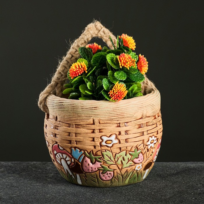 Кашпо "Корзина плетень" 1 л 
Кашпо "Корзина плетень" 1 л