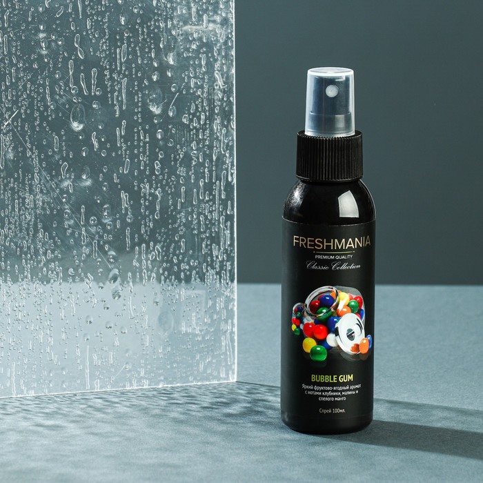 Ароматизатор воздуха FRESHMANIA PREMIUM, спрей 100 мл, BUBBLE GUM, AFM-S-8
Ароматизатор воздуха FRESHMANIA PREMIUM, спрей 100 мл, BUBBLE GUM, AFM-S-8