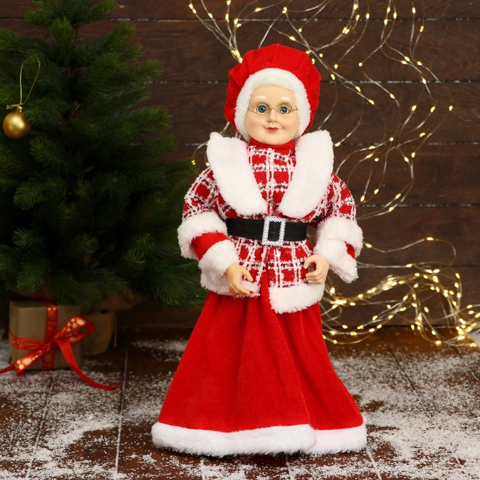 Бабушка Зима "В красной клетчатой шубе, с ремешком" 22х45 см
Бабушка Зима "В красной клетчатой шубе, с ремешком" 22х45 см