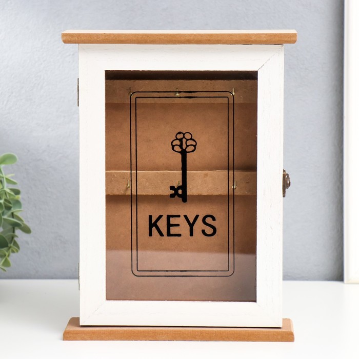 Ключница дерево со стеклом "Ключик - Keys" 26,5х21х6,5 см
Ключница дерево со стеклом "Ключик - Keys" 26,5х21х6,5 см