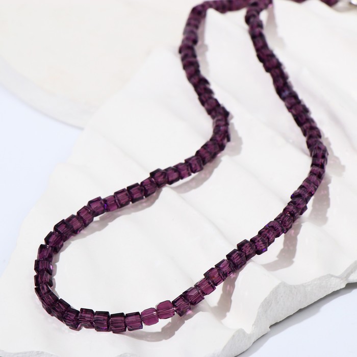 Бусы "Стекло" кубик гранёный, цвет сливовый, 46,см с удлинителем
Бусы "Стекло" кубик гранёный, цвет сливовый, 46,см с удлинителем