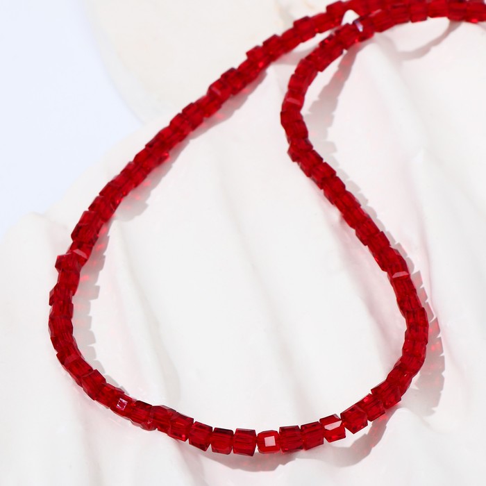 Бусы "Стекло" кубик гранёный, цвет бордовый, 45см с удлинителем
Бусы "Стекло" кубик гранёный, цвет бордовый, 45см с удлинителем