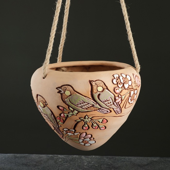 Подвесной горшок декоративный "Птицы на ветке" 3,5 л
Подвесной горшок декоративный "Птицы на ветке" 3,5 л