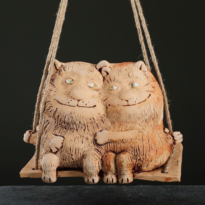 Подвесное кашпо "Кошка с котом на качелях" 1,2 л
Подвесное кашпо "Кошка с котом на качелях" 1,2 л