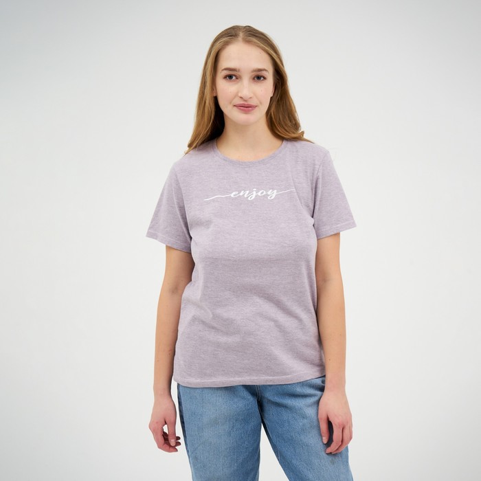 Футболка женская, цвет розовый меланж, размер 50
Футболка женская, цвет розовый меланж, размер 50