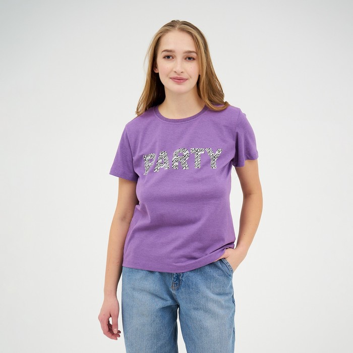 Футболка женская, цвет фиолетовый меланж, размер 50
Футболка женская, цвет фиолетовый меланж, размер 50