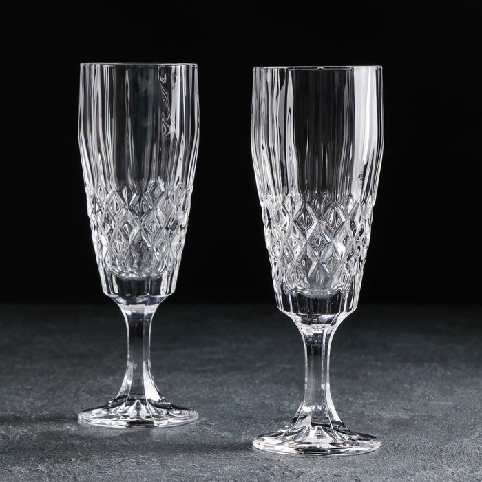 Набор бокалов для шампанского Angela, 160 мл, 2 шт
Набор бокалов для шампанского Angela, 160 мл, 2 шт