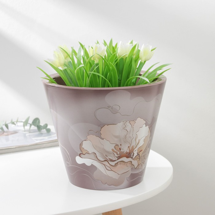 Кашпо для цветов со вставкой «Нежность», 3 л, цвет мокко
Кашпо для цветов со вставкой «Нежность», 3 л, цвет мокко