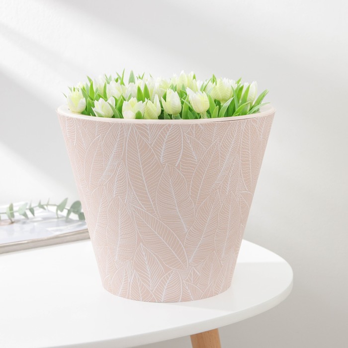 Кашпо для цветов со вставкой «Джангл», 5 л, цвет пудровый
Кашпо для цветов со вставкой «Джангл», 5 л, цвет пудровый