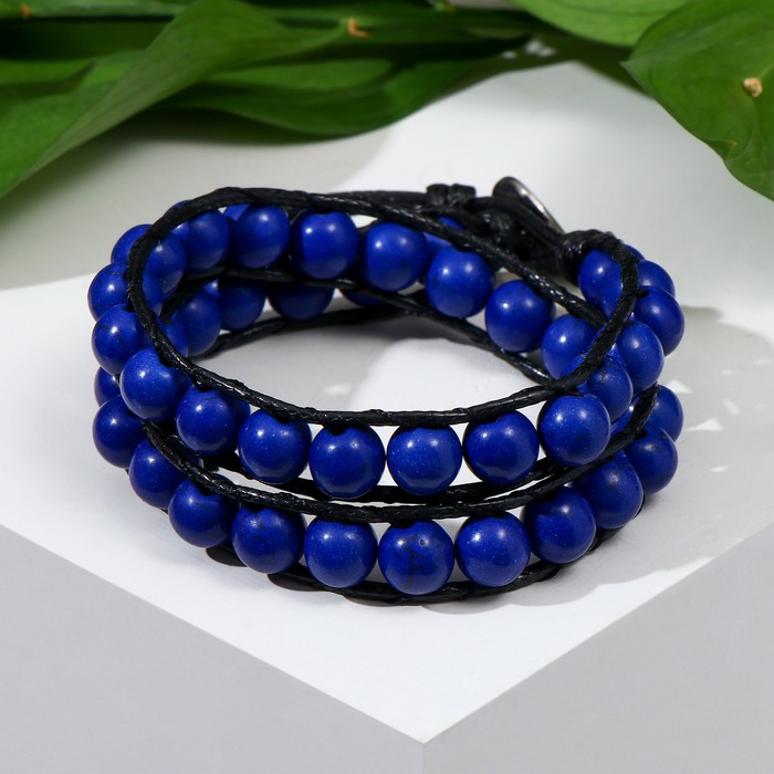 Браслет в оплётке "Агат синий"
Браслет в оплётке "Агат синий"