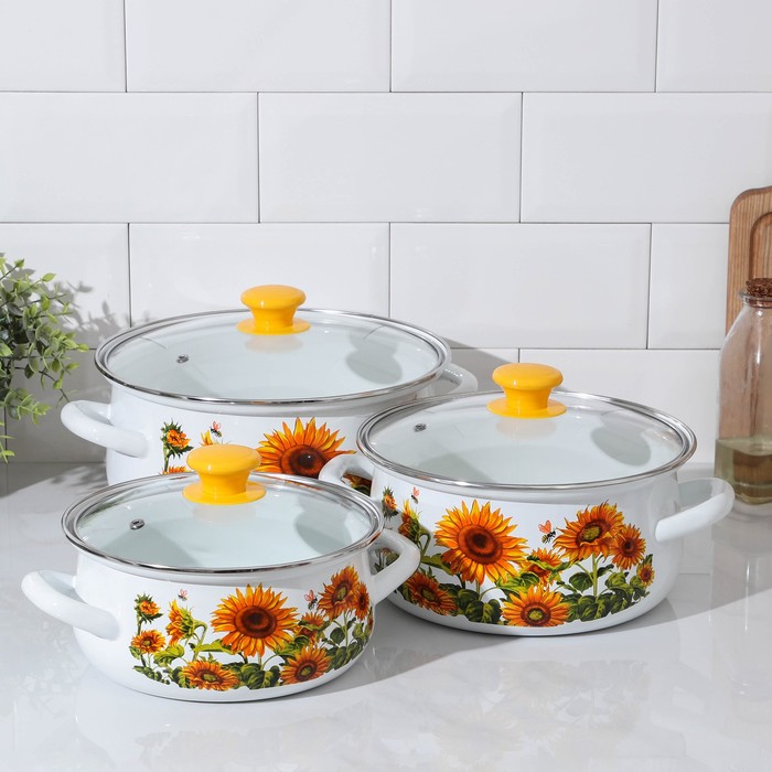 Набор кастрюль «Подстолнечный-1-Экстра», 3 предмета: 2 л, 3 л, 4 л
Набор кастрюль «Подстолнечный-1-Экстра», 3 предмета: 2 л, 3 л, 4 л