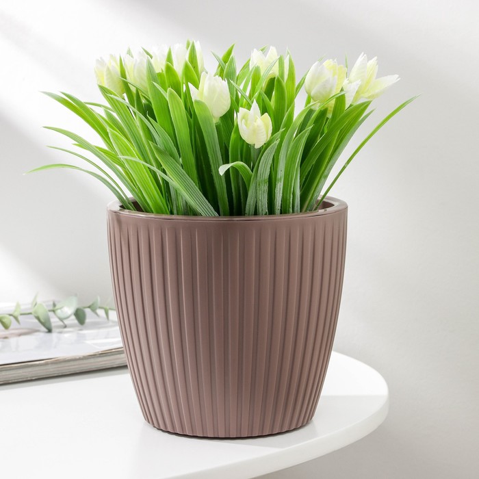 Горшок для цветов с дренажной системой Эви VipSet, 1,5 л, цвет коричневый
Горшок для цветов с дренажной системой Эви VipSet, 1,5 л, цвет коричневый