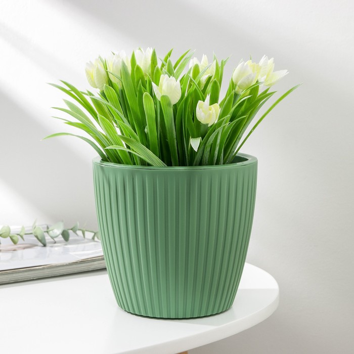 Горшок для цветов с дренажной системой Эви VipSet, 1,5 л, цвет зелёный
Горшок для цветов с дренажной системой Эви VipSet, 1,5 л, цвет зелёный