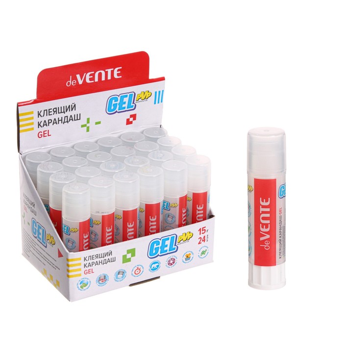 Клей-карандаш PVP, 15 г, deVENTE Gel, гелевый (легкое нанесение) кристально-прозрачный
Клей-карандаш PVP, 15 г, deVENTE Gel, гелевый (легкое нанесение) кристально-прозрачный