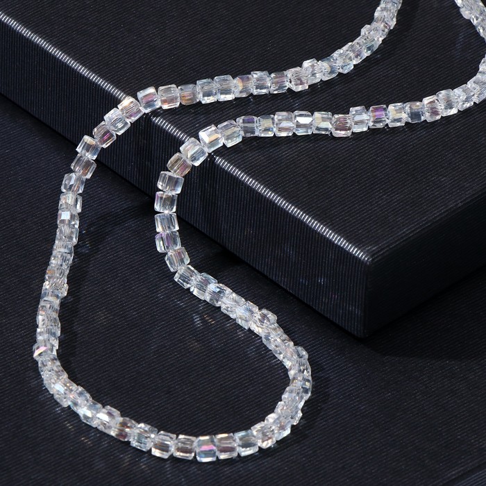 Бусы "Стекло" кубик гранёный, цвет прозрачно-белый, 45см с удлинителем
Бусы "Стекло" кубик гранёный, цвет прозрачно-белый, 45см с удлинителем