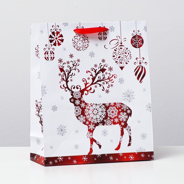 Пакет ламинированный, "Северный олень" 26 x 32 x 12 
Пакет ламинированный, "Северный олень" 26 x 32 x 12