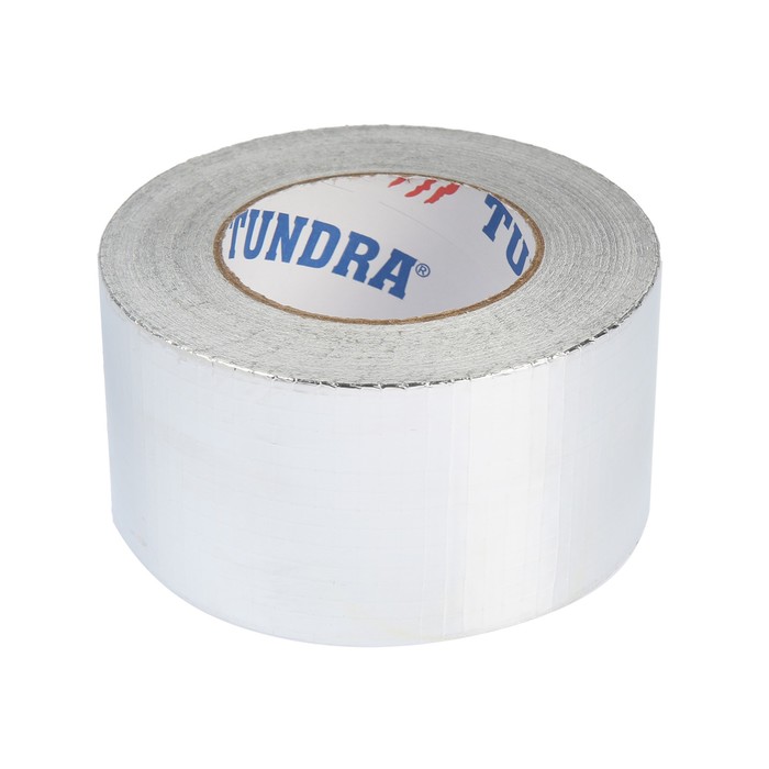Лента алюминиевая армированная TUNDRA, клейкая, 72 мм x 50 м 
Лента алюминиевая армированная TUNDRA, клейкая, 72 мм x 50 м