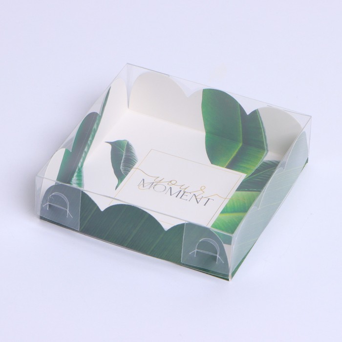 Коробка для кондитерских изделий с PVC крышкой «Your Moment», 10,5 × 10,5 × 3 см
Коробка для кондитерских изделий с PVC крышкой «Your Moment», 10,5 × 10,5 × 3 см