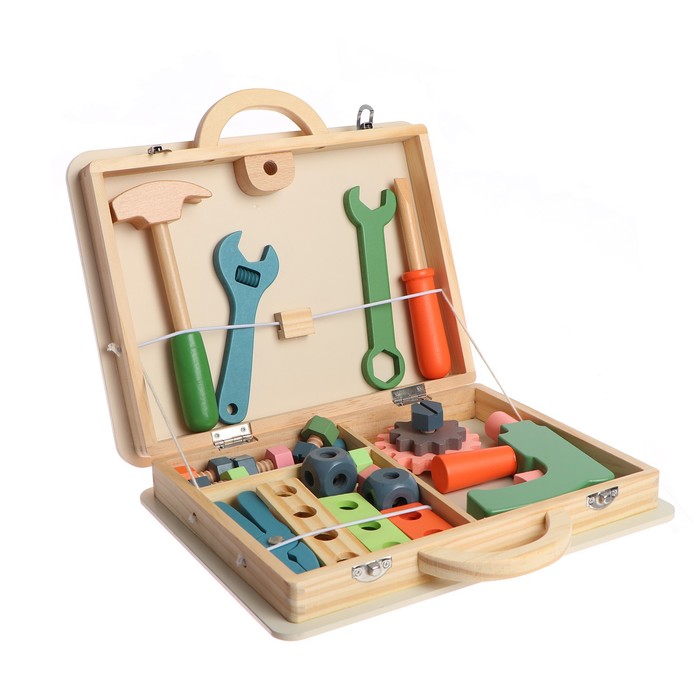 Игровой набор плотника «Чемоданчик с инструментами» 22,5×6×29,5 см
Игровой набор плотника «Чемоданчик с инструментами» 22,5×6×29,5 см