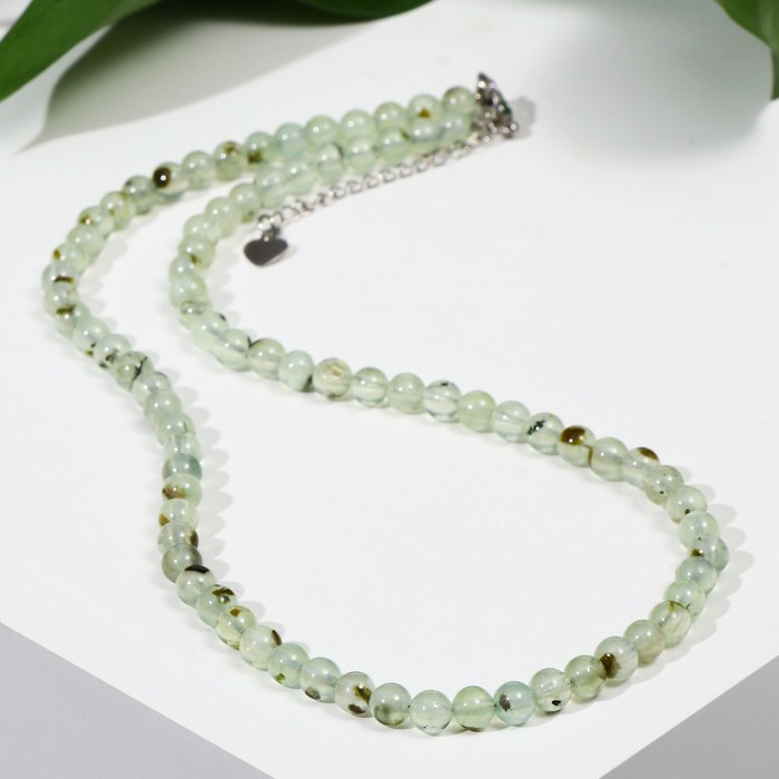 Бусы шар №4 "Гранат зелёный", 40см с удлинителем
Бусы шар №4 "Гранат зелёный", 40см с удлинителем