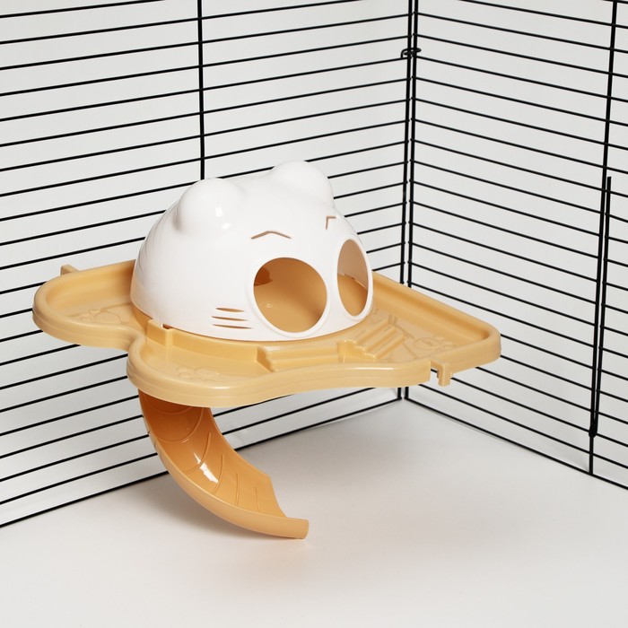 Набор для грызунов "Киса", домик с горкой, бежевый
Набор для грызунов "Киса", домик с горкой, бежевый