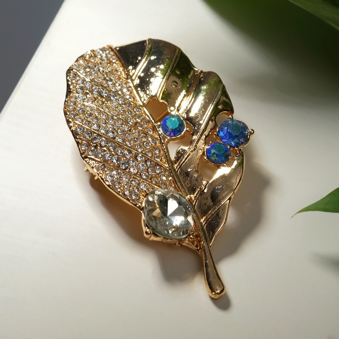 Брошь "Лист" оригинальный, цветная в золоте
Брошь "Лист" оригинальный, цветная в золоте