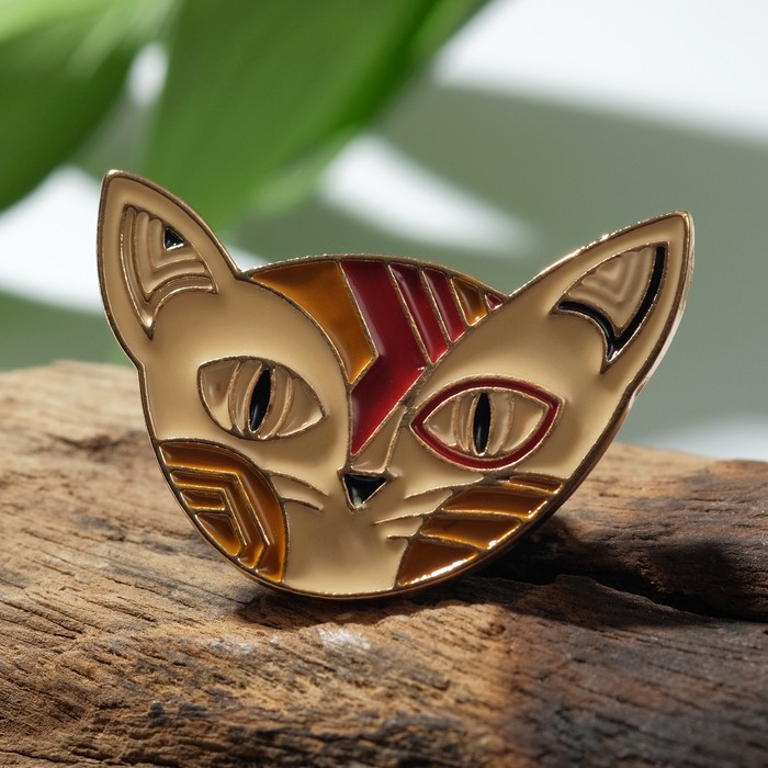 Брошь "Кошка" мордочка сфинкса, цветная в золоте
Брошь "Кошка" мордочка сфинкса, цветная в золоте