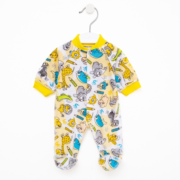 Комбинезон детский, цвет молочный/звери, рост 42 см
Комбинезон детский, цвет молочный/звери, рост 42 см