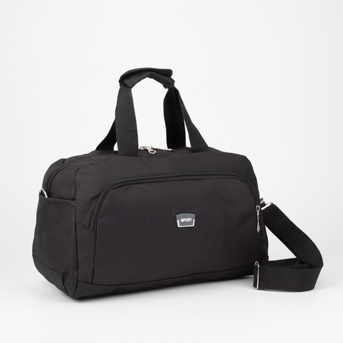 Сумка спортивная, отдел на молнии, 3 наружных кармана, длинный ремень, цвет чёрный
Сумка спортивная, отдел на молнии, 3 наружных кармана, длинный ремень, цвет чёрный