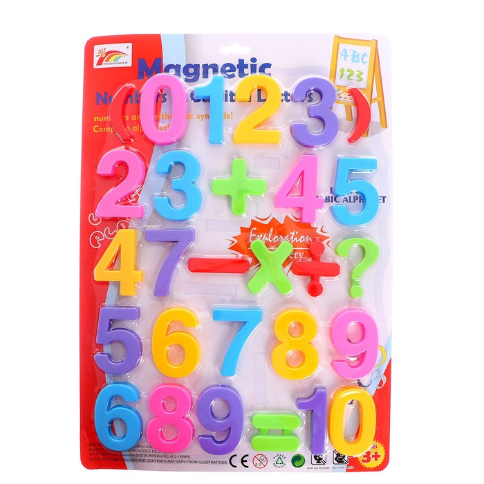 Детский развивающий магнитный набор «Цифры»
Детский развивающий магнитный набор «Цифры»