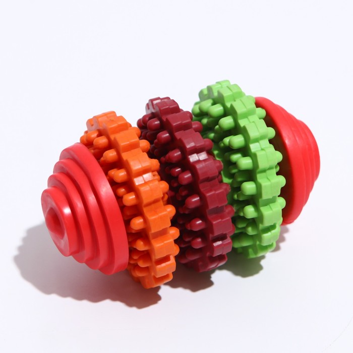 фото Игрушка литая "шестеренки" (3 вращающихся кольца), tpr, 7,5 см, микс цветов