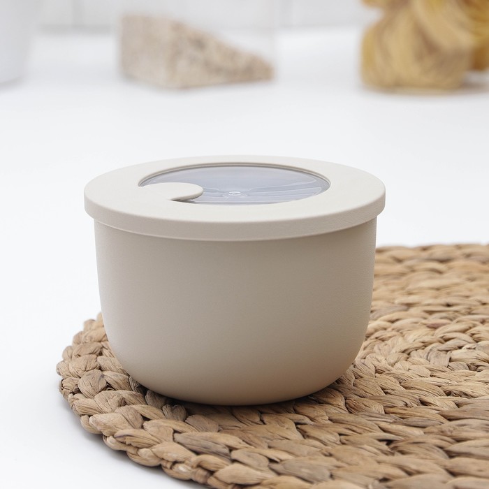 Миска герметичная «НЕО», с клапаном для СВЧ, 600 мл, цвет латте
Миска герметичная «НЕО», с клапаном для СВЧ, 600 мл, цвет латте