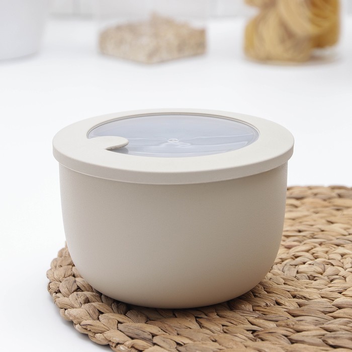 Миска герметичная «НЕО», с клапаном для СВЧ, 1,2 л , цвет латте
Миска герметичная «НЕО», с клапаном для СВЧ, 1,2 л , цвет латте