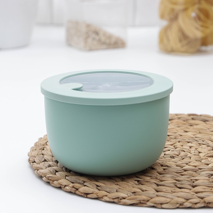 Миска герметичная «НЕО», с клапаном для СВЧ, 1,2 л , цвет фисташковый
Миска герметичная «НЕО», с клапаном для СВЧ, 1,2 л , цвет фисташковый