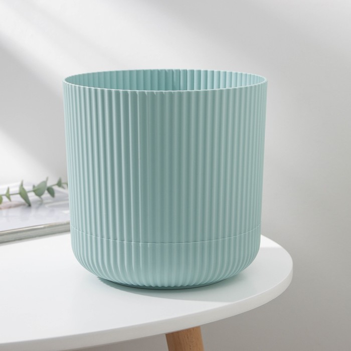 Кашпо для цветов с поддоном «Вельвет», 3,6 л, d=18 см, цвет морская волна
Кашпо для цветов с поддоном «Вельвет», 3,6 л, d=18 см, цвет морская волна