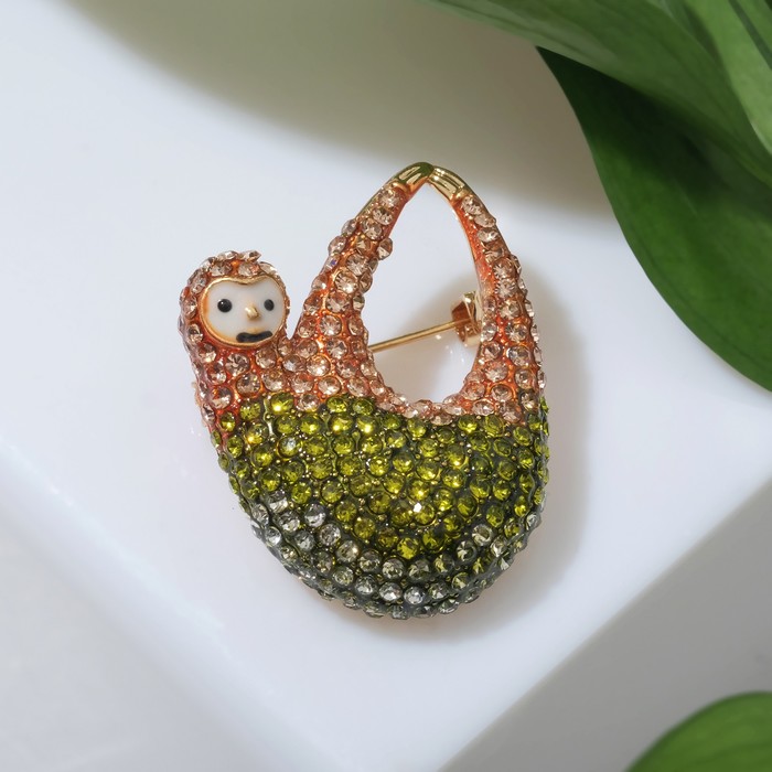 Брошь "Ленивец", цветная в золоте
Брошь "Ленивец", цветная в золоте