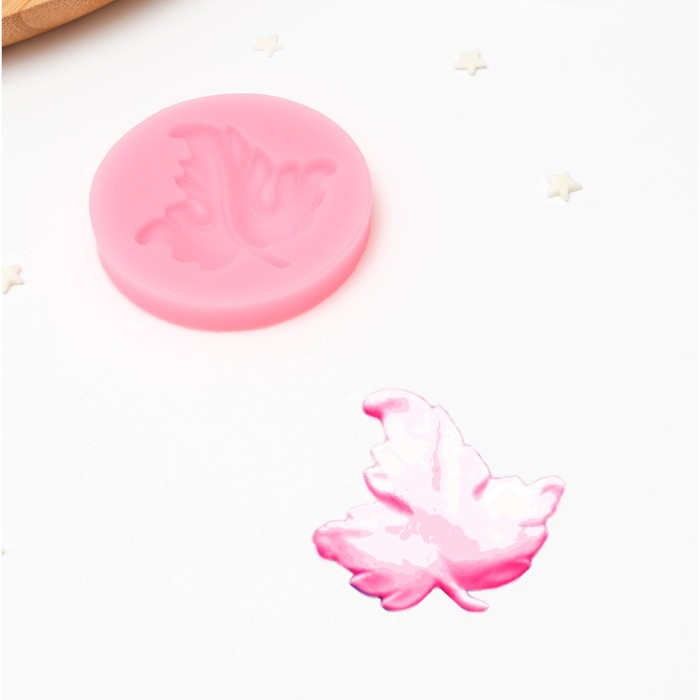 Молд «Кленовый лист», 5,5×5,5×1 см, цвет МИКС
Молд «Кленовый лист», 5,5×5,5×1 см, цвет МИКС