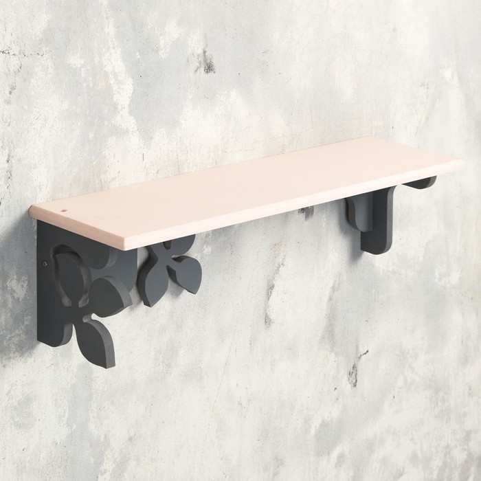 Полка Флора 49х14х14 см Серо-розовая
Полка Флора 49х14х14 см Серо-розовая