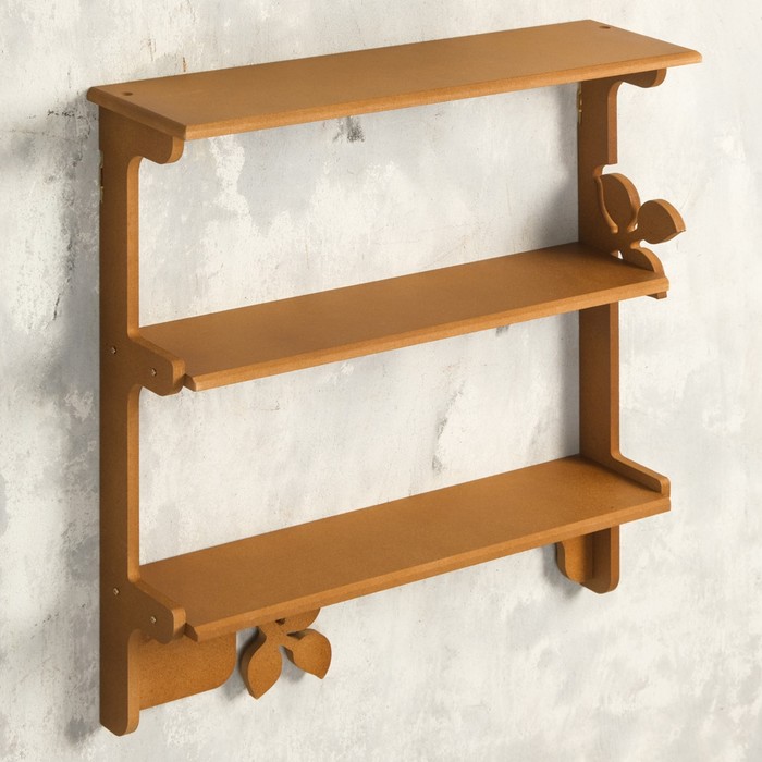 Полка трехъярусная Флора 49х14х49 см Орех
Полка трехъярусная Флора 49х14х49 см Орех