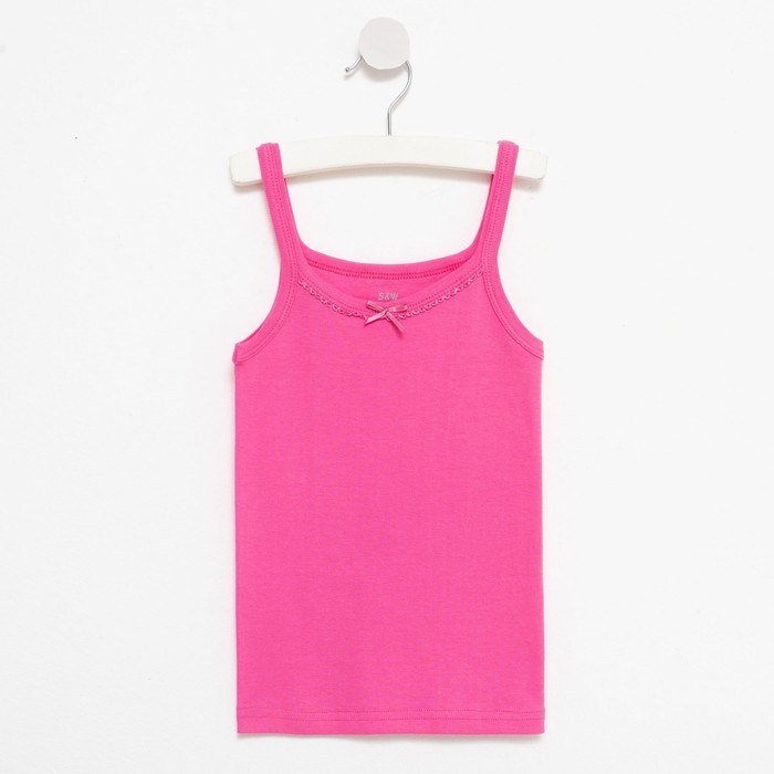 Майка бесшовная для девочки, цвет розовый, рост 92-98
Майка бесшовная для девочки, цвет розовый, рост 92-98