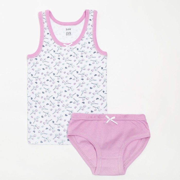 Комплект (майка/трусы) для девочки, цвет розовый, рост 116-122
Комплект (майка/трусы) для девочки, цвет розовый, рост 116-122