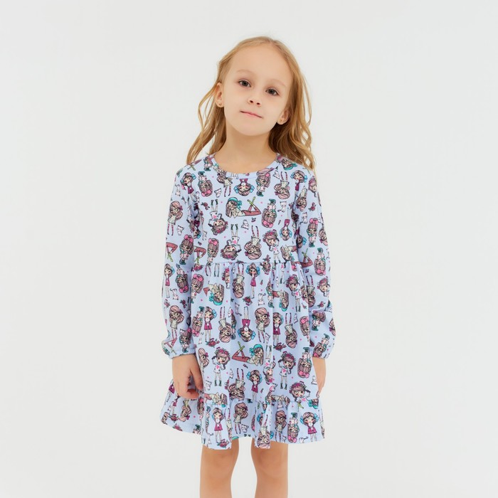 Платье для девочки, цвет голубой, рост 98
Платье для девочки, цвет голубой, рост 98