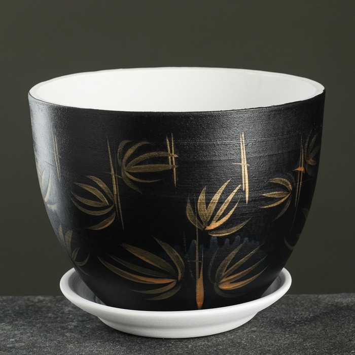 Горшок цветочный Бамбук черный 2,3 л
Горшок цветочный Бамбук черный 2,3 л