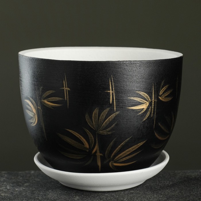 Горшок цветочный Бамбук черный 1,3 л
Горшок цветочный Бамбук черный 1,3 л