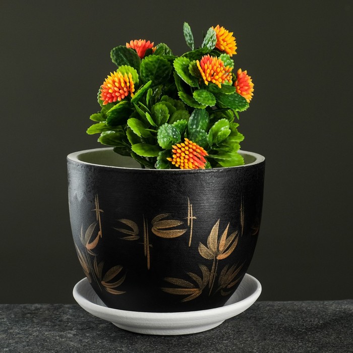 Горшок цветочный Бамбук черный 0,65 л
Горшок цветочный Бамбук черный 0,65 л