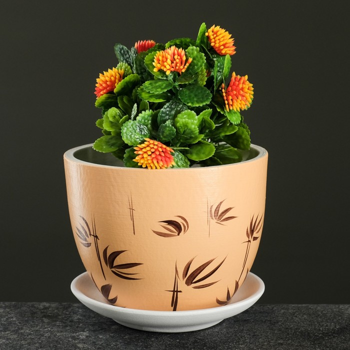 Горшок цветочный Бамбук персиковый 0,65 л
Горшок цветочный Бамбук персиковый 0,65 л