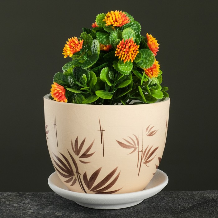 Горшок цветочный Бамбук кремовый 0,65 л
Горшок цветочный Бамбук кремовый 0,65 л