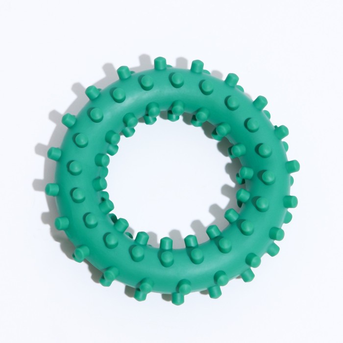 фото Игрушка "кольцо с шипами №2", 6,8 см, зелёная зооник